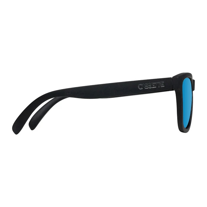Cassette Easy Livin' Sunglasses Matte Black / Polarized Blue Mirror Lens pure boardshop