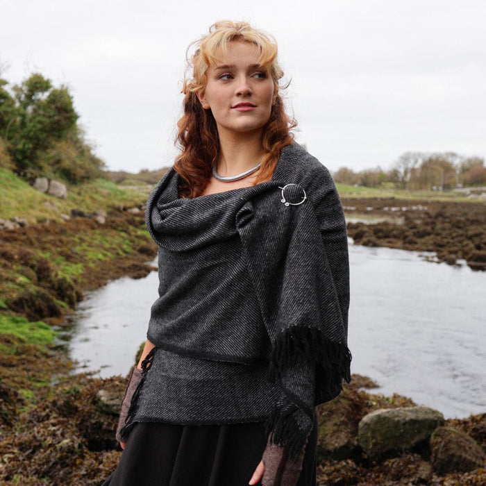 Celtic Spiral Shawl Brooch