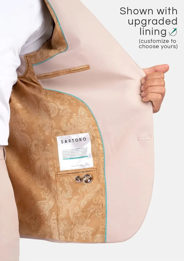 Hudson Champagne Stretch Jacket - SARTORO