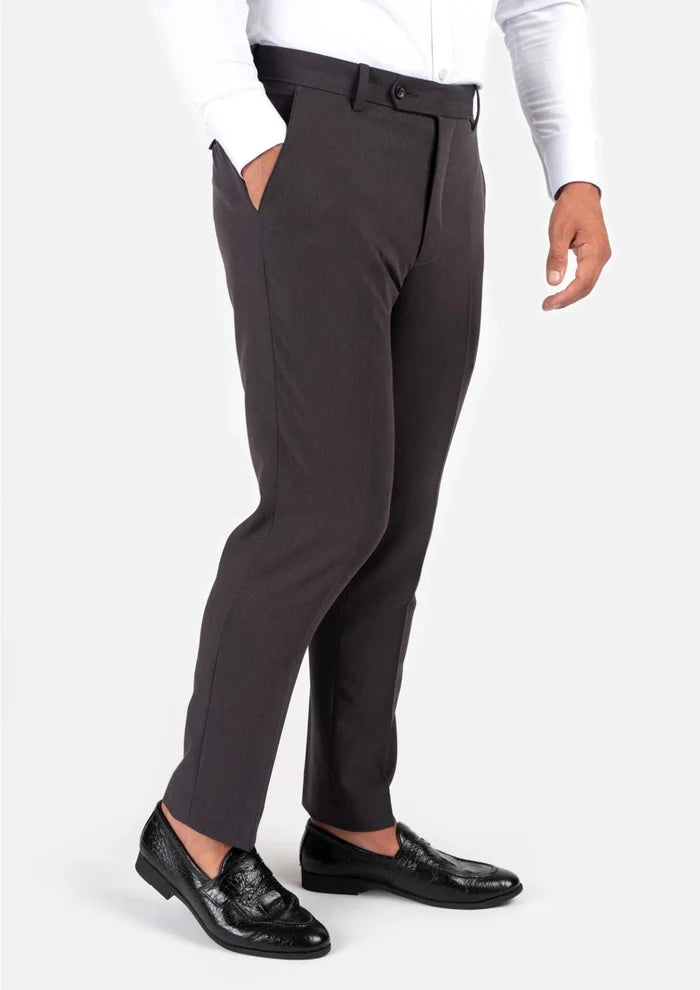 Charcoal Stretch Pants - SARTORO