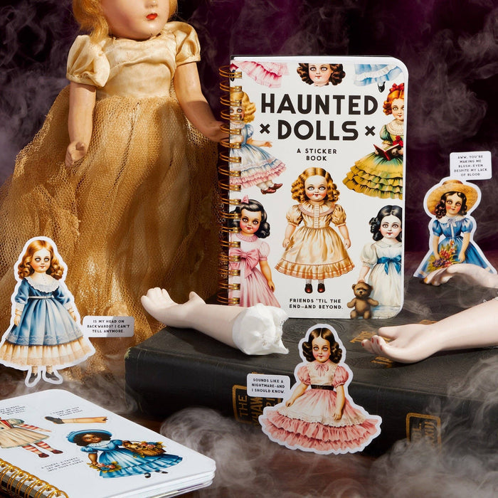 Chronicle Books - Brass Monkey Haunted Dolls Sticker Book