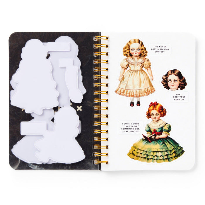 Chronicle Books - Brass Monkey Haunted Dolls Sticker Book