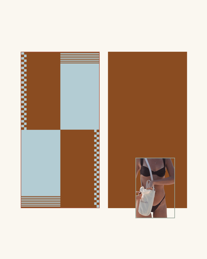 Cinnamon Sand Free Beach Towel