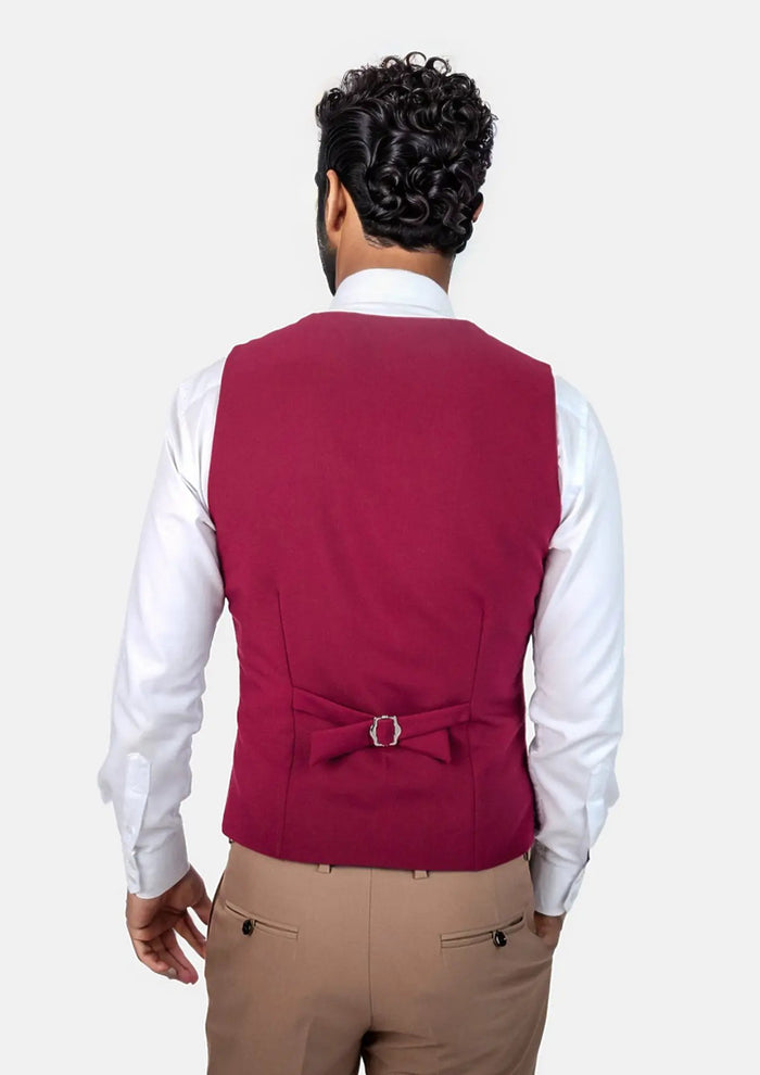 Claret Red Stretch Vest