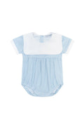 Classic Blue Gingham Collared Bubble