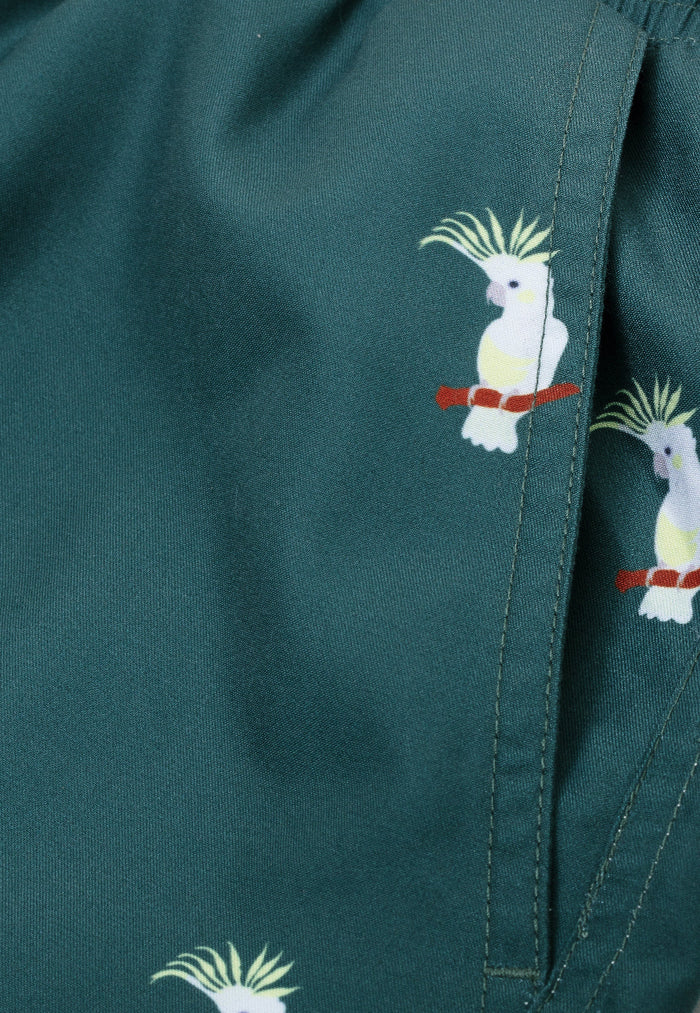 Cockatoo Father & Son Swim Trunks
