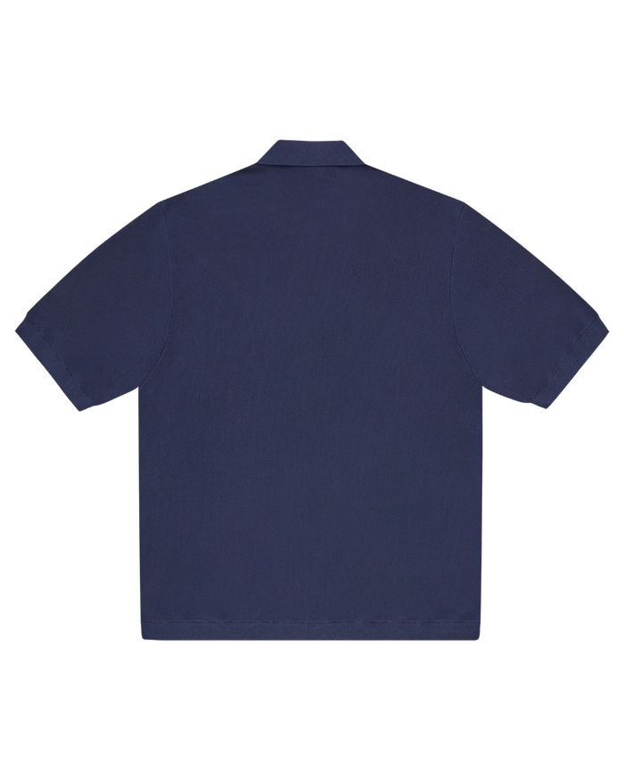 Collared Knitted Polo Shirt