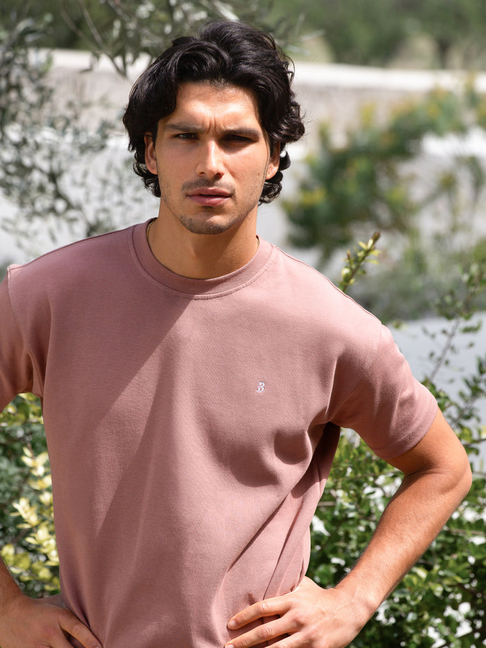 Conrad Relaxed Anchor T-Shirt - Clay