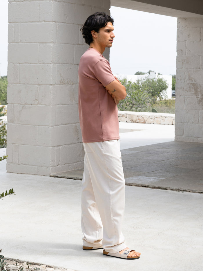 Conrad Relaxed Anchor T-Shirt - Clay