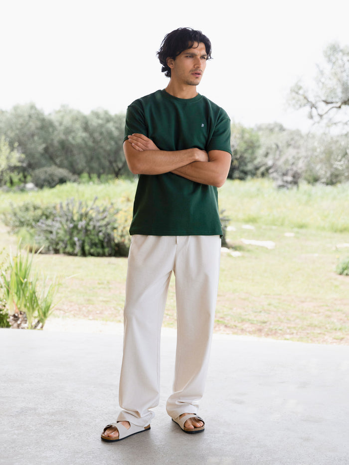 Conrad Relaxed Anchor T-Shirt - Forest Green