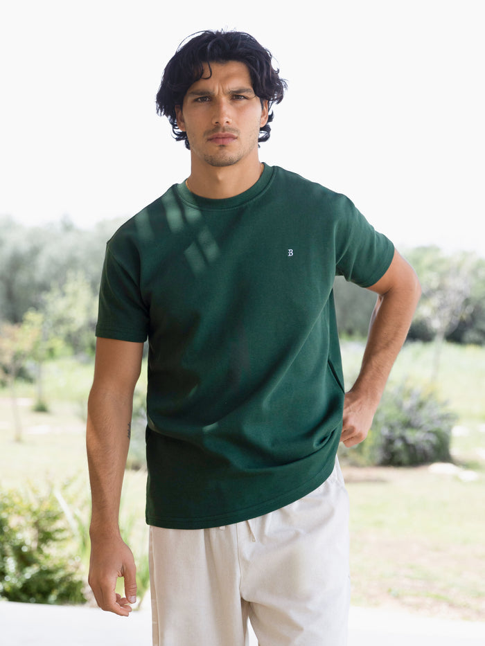 Conrad Relaxed Anchor T-Shirt - Forest Green