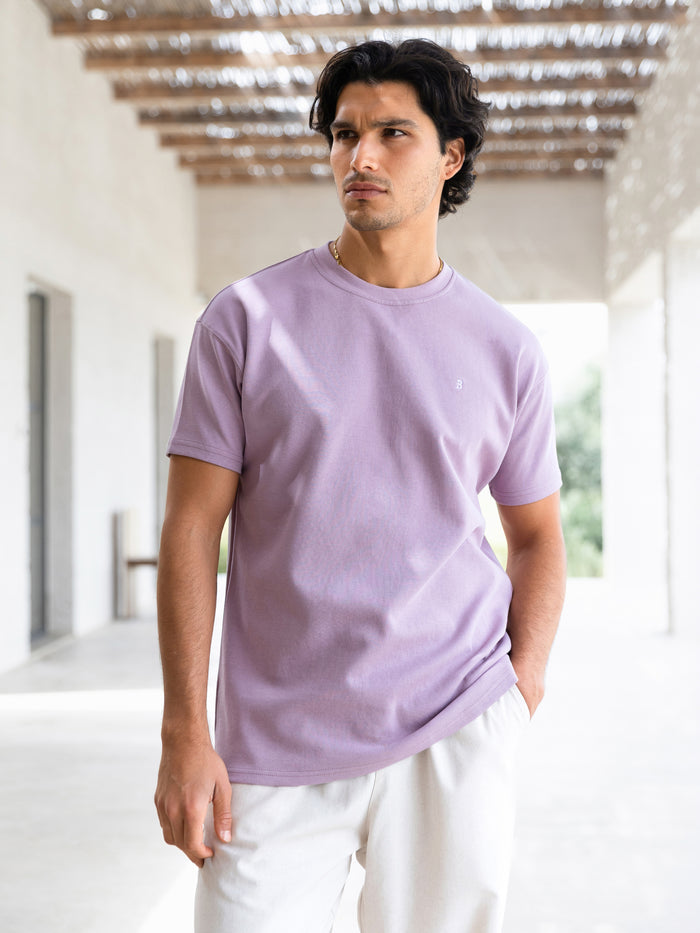 Conrad Relaxed Anchor T-Shirt - Light Purple