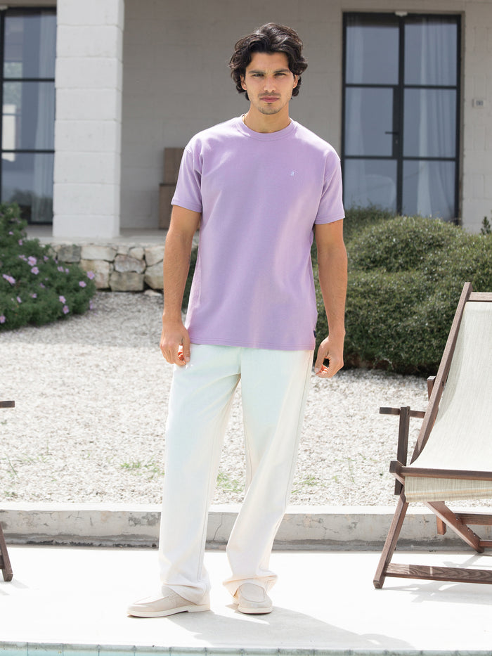 Conrad Relaxed Anchor T-Shirt - Light Purple