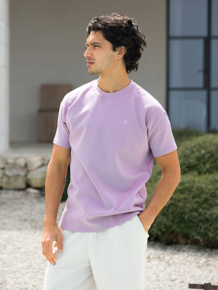Conrad Relaxed Anchor T-Shirt - Light Purple