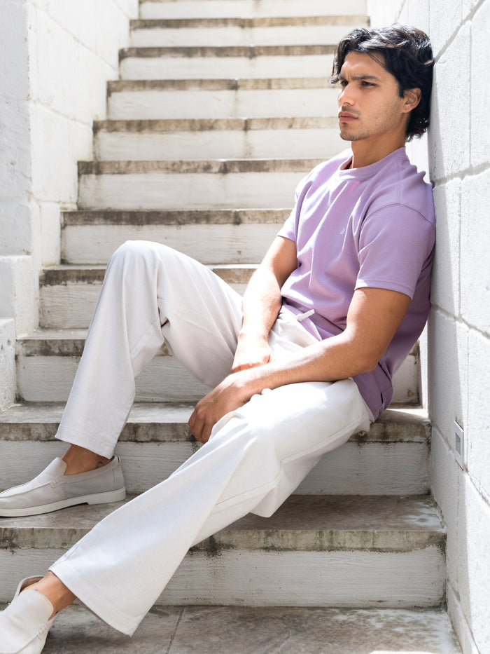 Conrad Relaxed Anchor T-Shirt - Light Purple