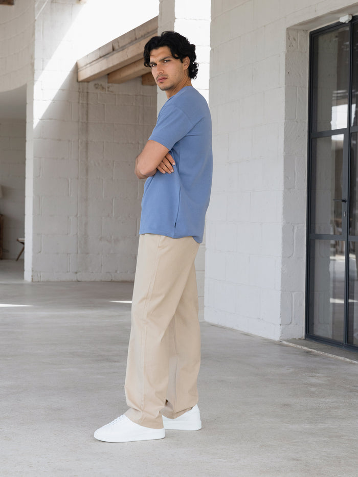 Conrad Relaxed Anchor T-Shirt - Mid Blue