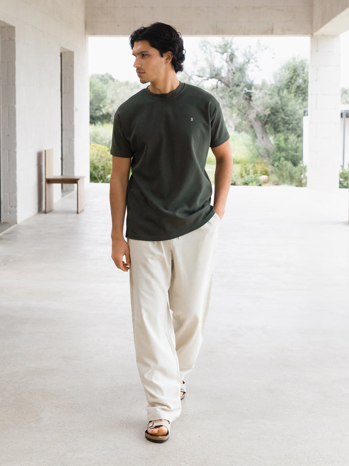 Conrad Relaxed Anchor T-Shirt - Pine Green
