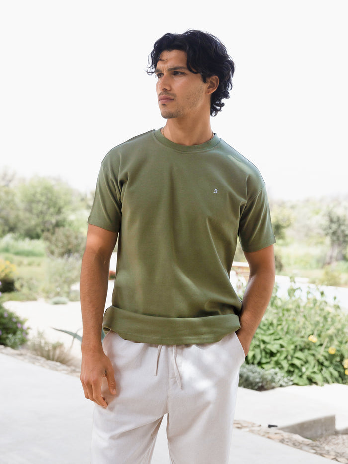 Conrad Relaxed Anchor T-Shirt - Washed Green