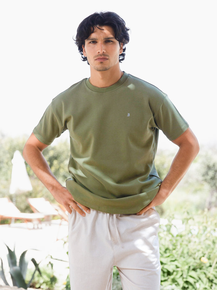 Conrad Relaxed Anchor T-Shirt - Washed Green