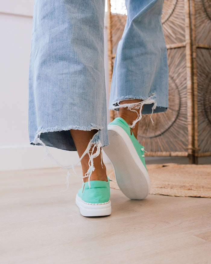 Corkys Kayak 2 Slip On - Neon Mint Green FINAL SALE  Corkys Footwear