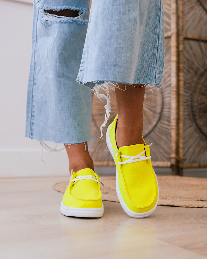 Corkys Kayak 2 Slip On - Neon Yellow FINAL SALE  Corkys Footwear