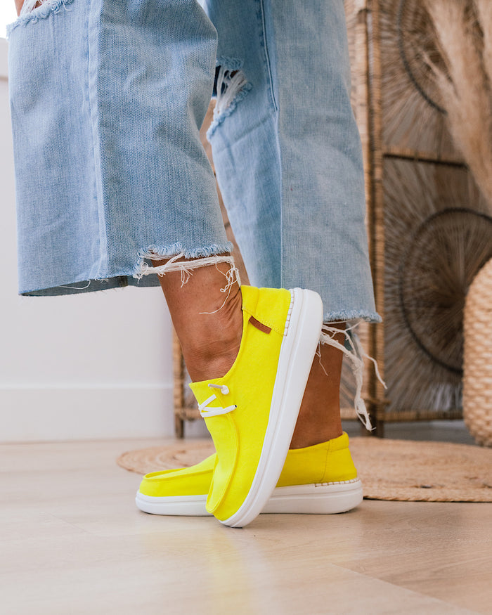 Corkys Kayak 2 Slip On - Neon Yellow FINAL SALE  Corkys Footwear
