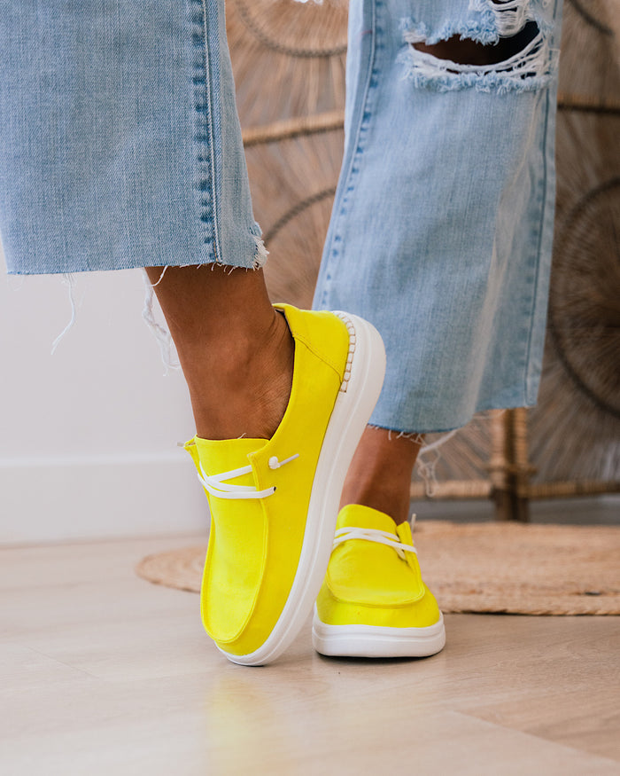 Corkys Kayak 2 Slip On - Neon Yellow FINAL SALE  Corkys Footwear
