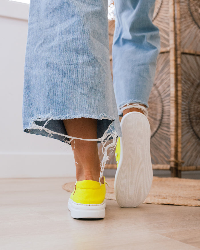 Corkys Kayak 2 Slip On - Neon Yellow FINAL SALE  Corkys Footwear