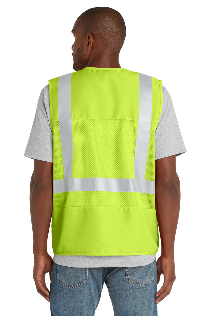 CornerStone® - ANSI 107 Class 2 Mesh Back Safety Vest | CSV405 - The Lemon Print & Design Studio