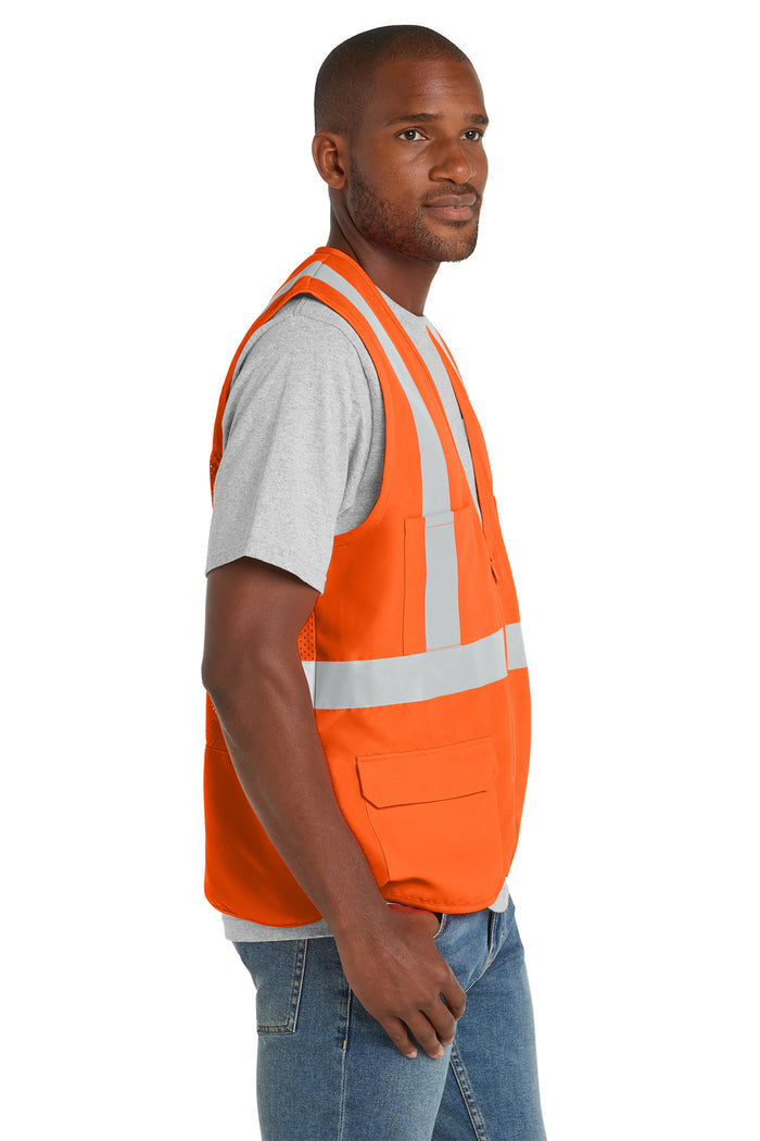 CornerStone® - ANSI 107 Class 2 Mesh Back Safety Vest | CSV405 - The Lemon Print & Design Studio