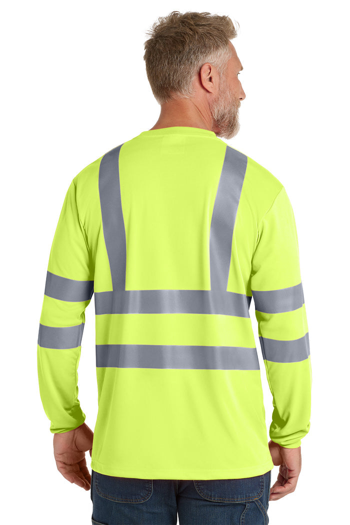 CornerStone® - ANSI 107 Class 3 Long Sleeve Snag-Resistant Reflective T-Shirt | CS409 - The Lemon Print & Design Studio