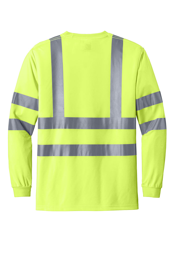 CornerStone® - ANSI 107 Class 3 Long Sleeve Snag-Resistant Reflective T-Shirt | CS409 - The Lemon Print & Design Studio