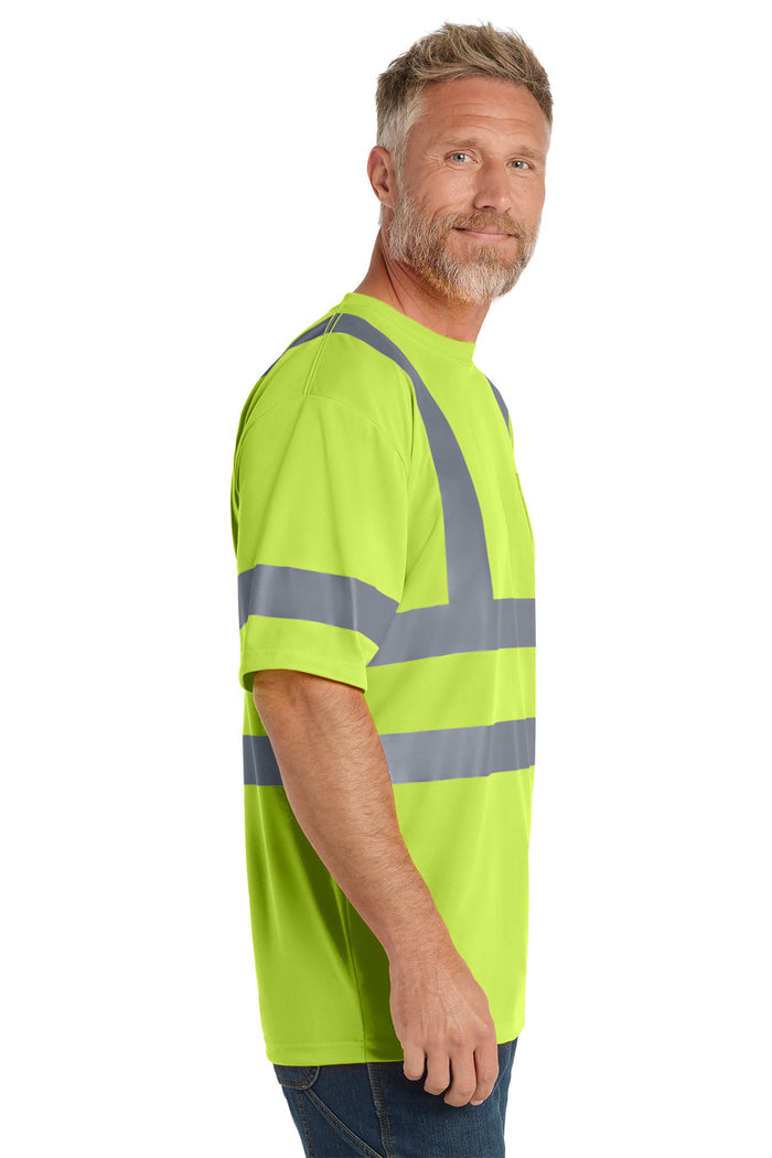 CornerStone® - ANSI 107 Class 3 Short Sleeve Snag-Resistant Reflective T-Shirt | CS408 - The Lemon Print & Design Studio