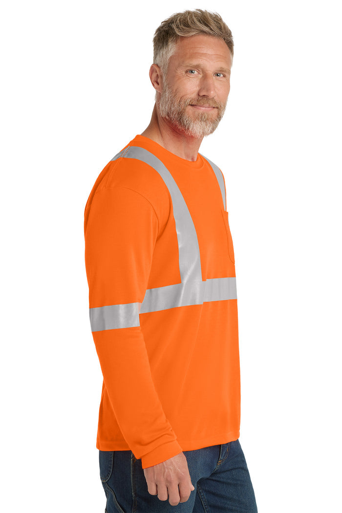 CornerStone® ANSI 107 Class 2 Long Sleeve Safety T-Shirt | CS401LS - The Lemon Print & Design Studio