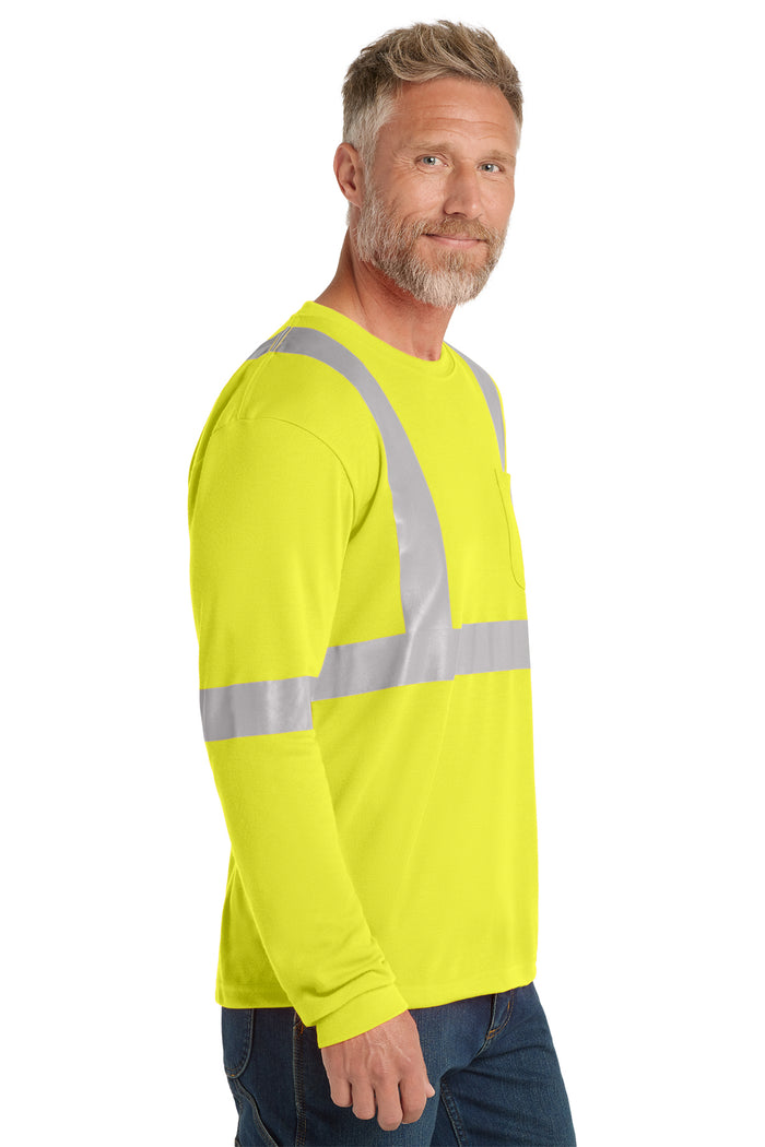 CornerStone® ANSI 107 Class 2 Long Sleeve Safety T-Shirt | CS401LS - The Lemon Print & Design Studio