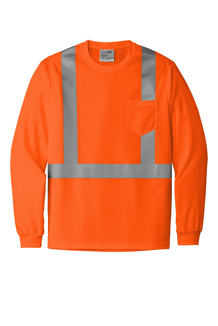 CornerStone® ANSI 107 Class 2 Mesh Long Sleeve Tee | CS201 - The Lemon Print & Design Studio