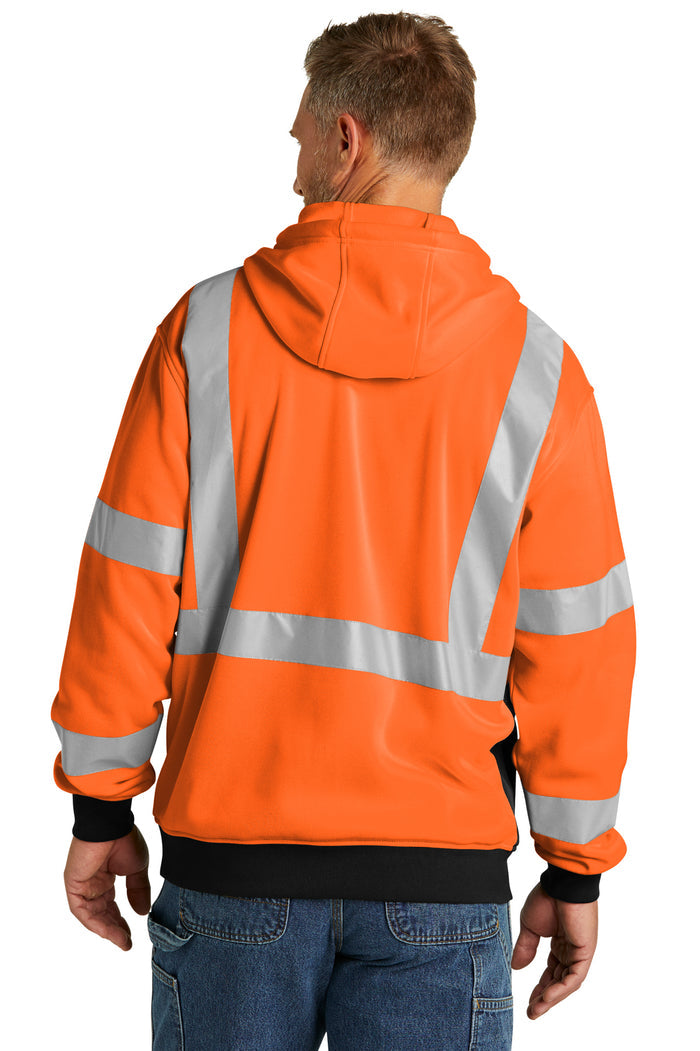 CornerStone® ANSI 107 Class 3 Heavy-Duty Fleece Full-Zip Hoodie | CSF300 - The Lemon Print & Design Studio