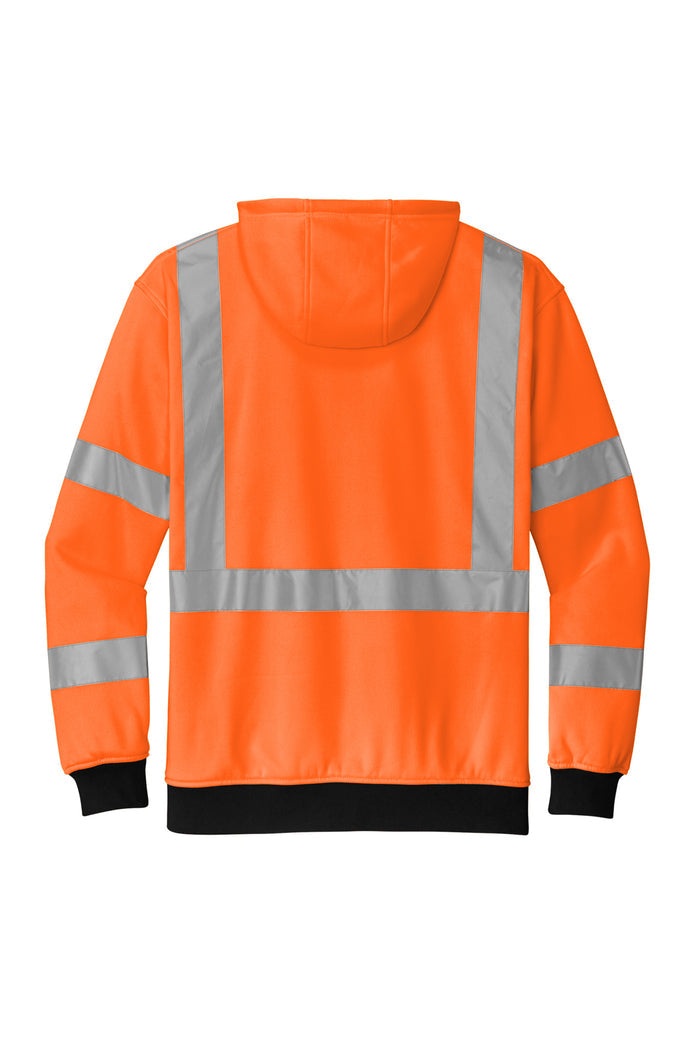 CornerStone® ANSI 107 Class 3 Heavy-Duty Fleece Full-Zip Hoodie | CSF300 - The Lemon Print & Design Studio