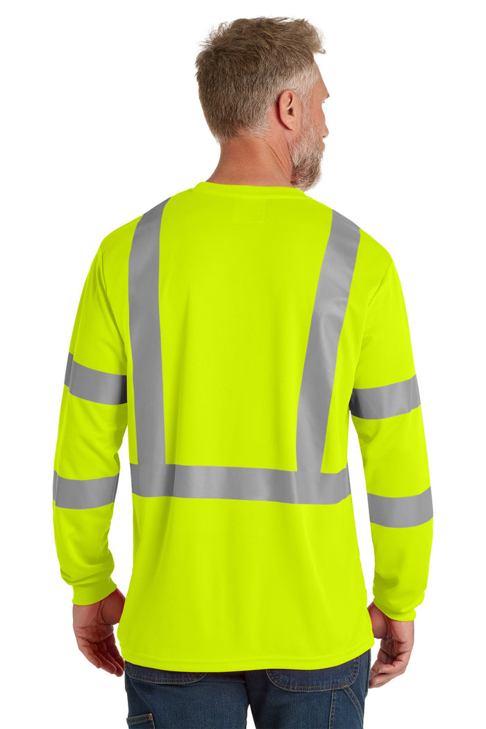 CornerStone® ANSI 107 Class 3 Mesh Long Sleeve Tee | CS203 - The Lemon Print & Design Studio