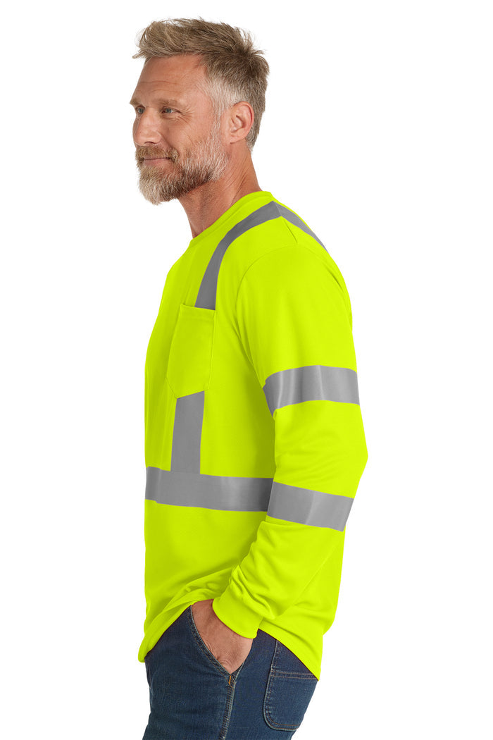 CornerStone® ANSI 107 Class 3 Mesh Long Sleeve Tee | CS203 - The Lemon Print & Design Studio