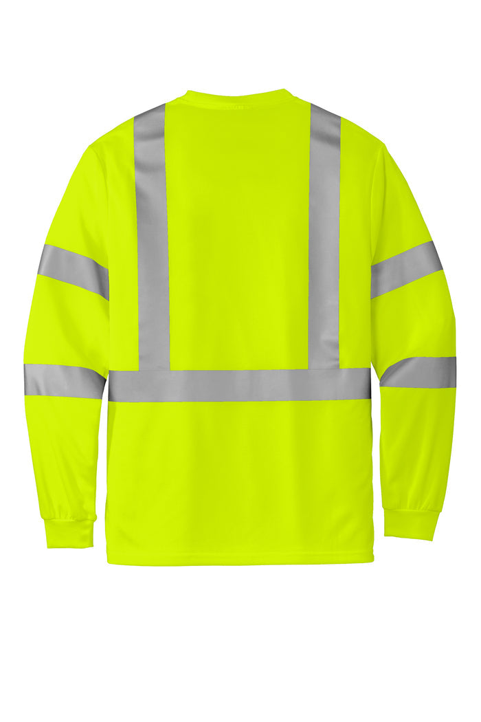 CornerStone® ANSI 107 Class 3 Mesh Long Sleeve Tee | CS203 - The Lemon Print & Design Studio