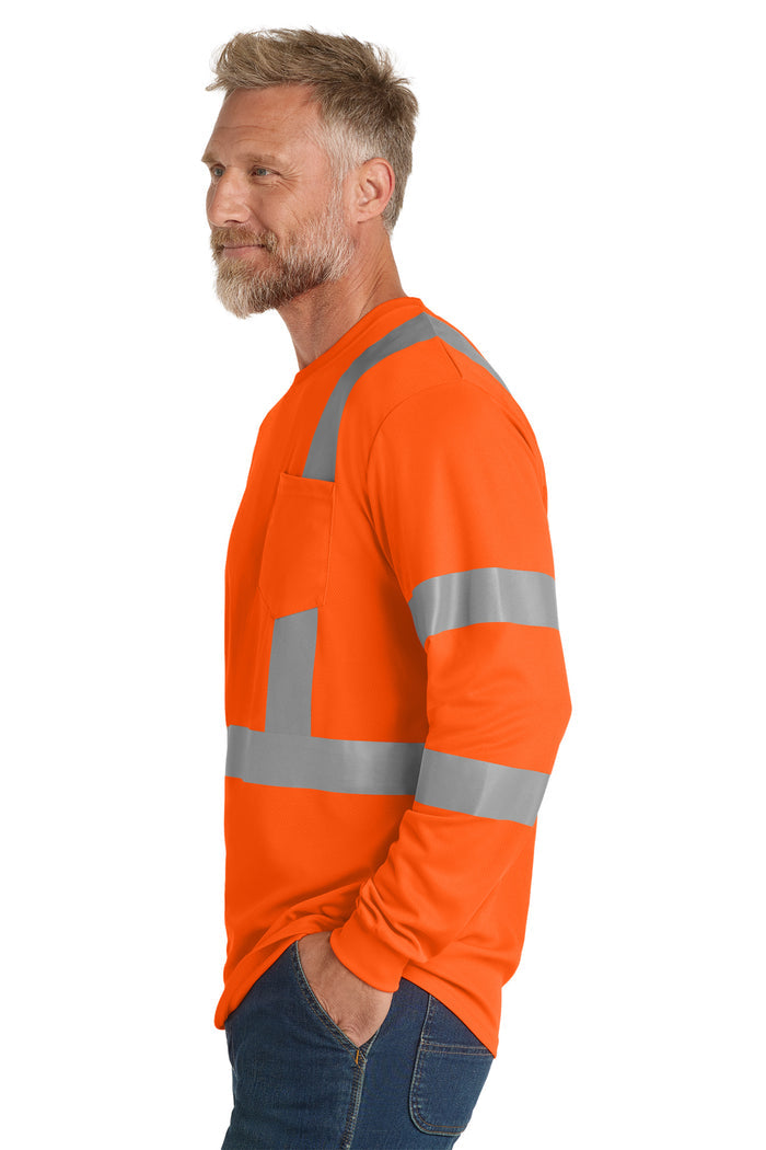 CornerStone® ANSI 107 Class 3 Mesh Long Sleeve Tee | CS203 - The Lemon Print & Design Studio