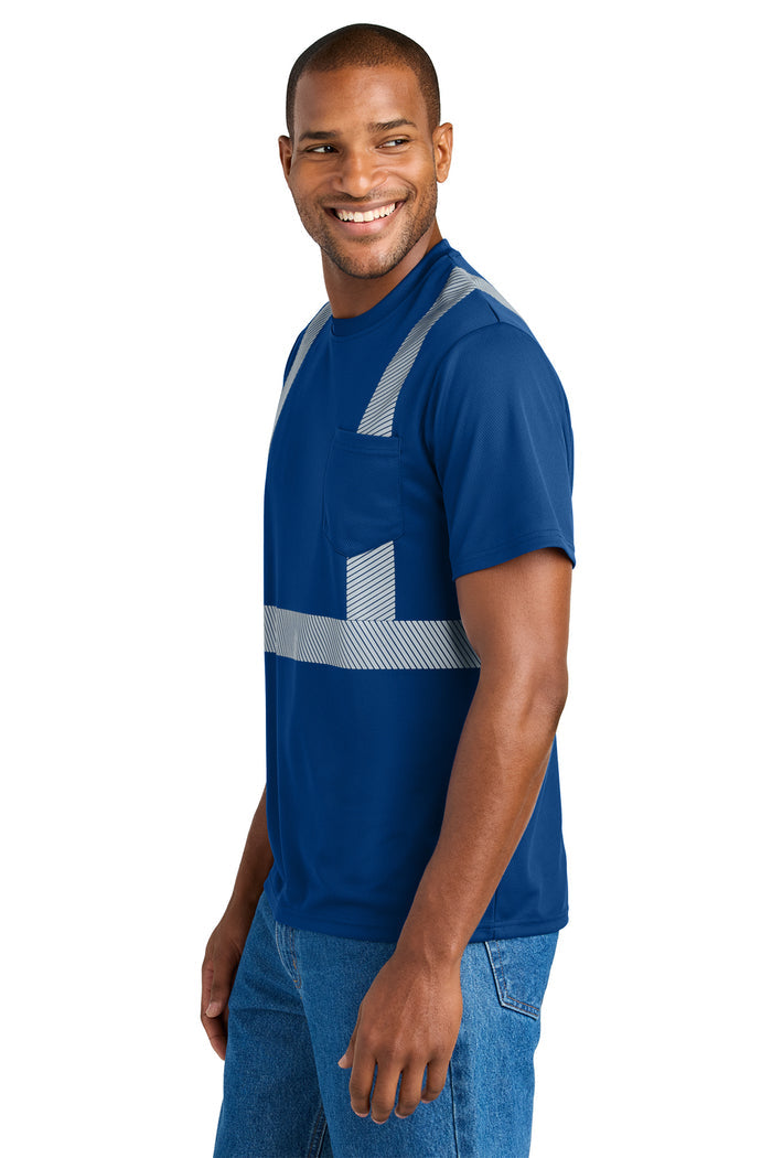 CornerStone® Enhanced Visibility Segmented Tape Tee| CS206 - The Lemon Print & Design Studio