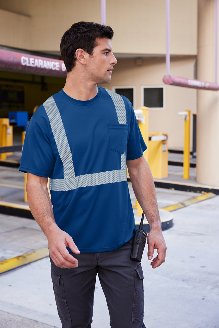 CornerStone® Enhanced Visibility Segmented Tape Tee| CS206 - The Lemon Print & Design Studio