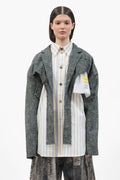 Cropped Raw Blazer
