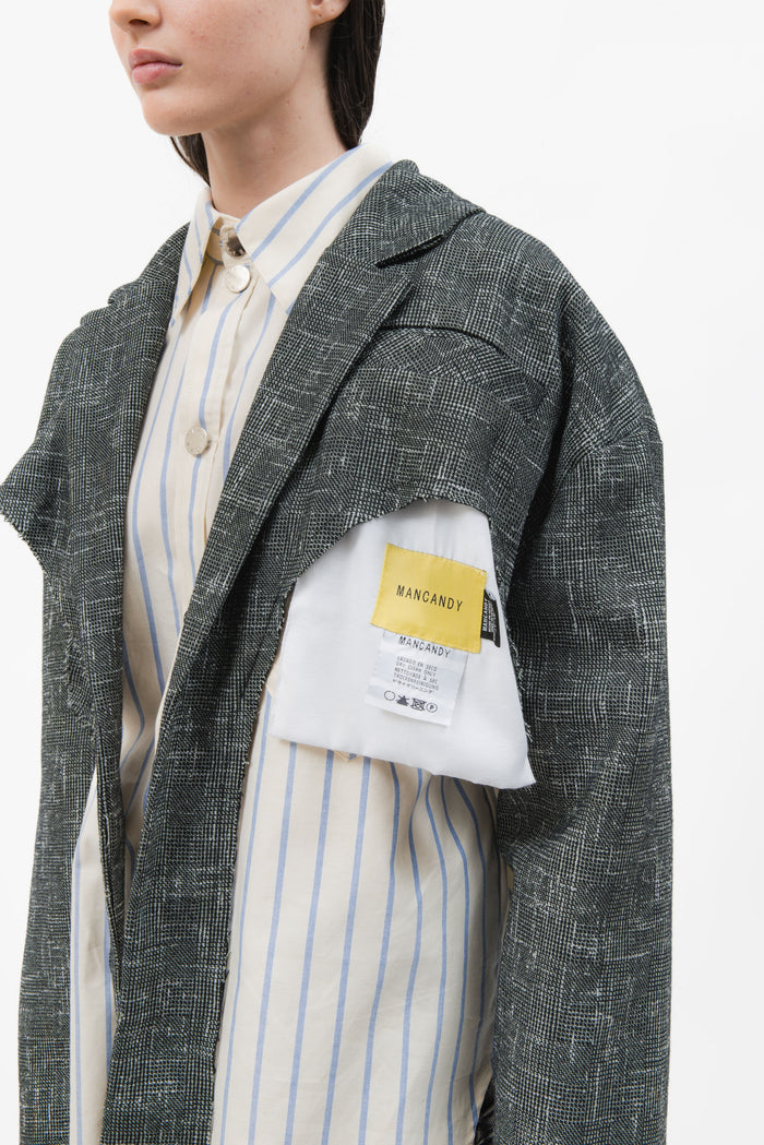Cropped Raw Blazer
