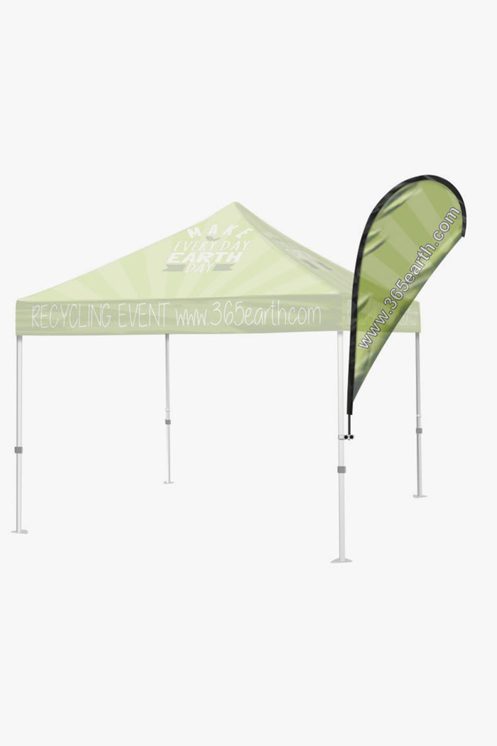 Teardrop Flag - Small / Single Sided Print Thru / No