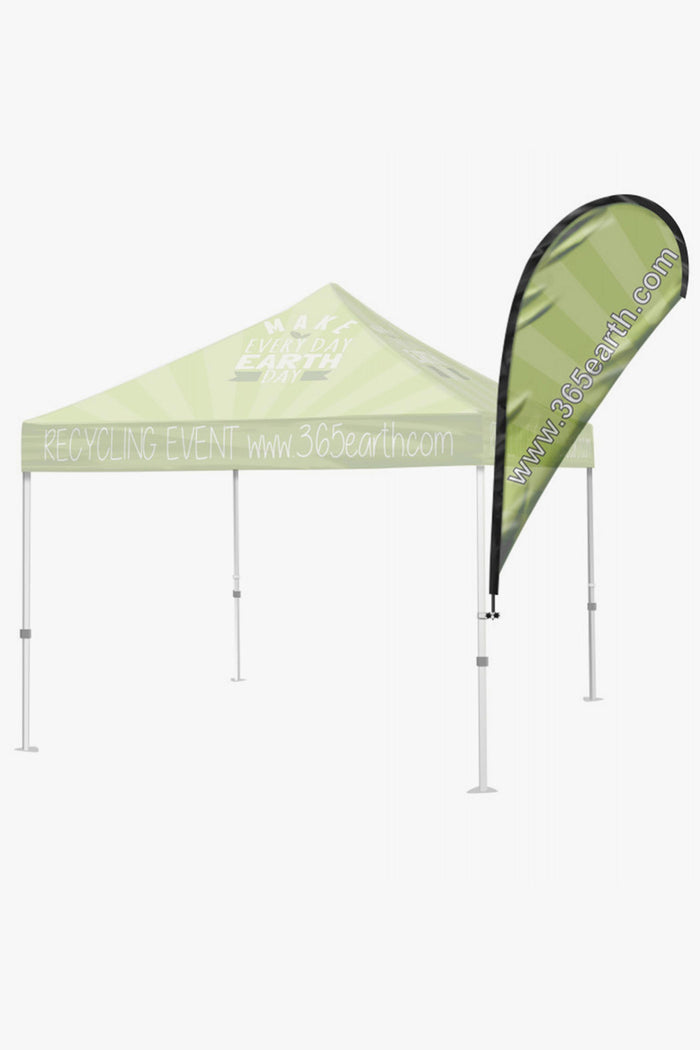 Teardrop Flag - Medium / Single Sided Print Thru / No