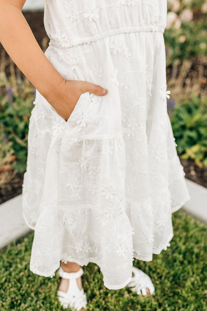 girl in white dress