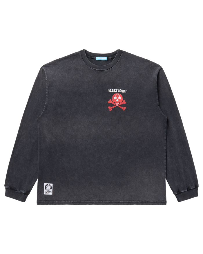 Damaged Cotton LS T-Shirt Icecream